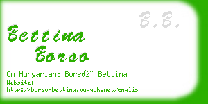 bettina borso business card